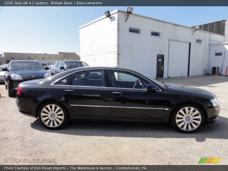 Brilliant Black / Black/Amaretto 2005 Audi A8 4.2 quattro