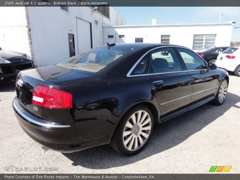 Brilliant Black / Black/Amaretto 2005 Audi A8 4.2 quattro