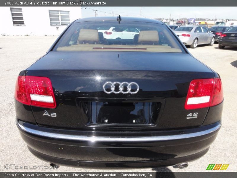 Brilliant Black / Black/Amaretto 2005 Audi A8 4.2 quattro