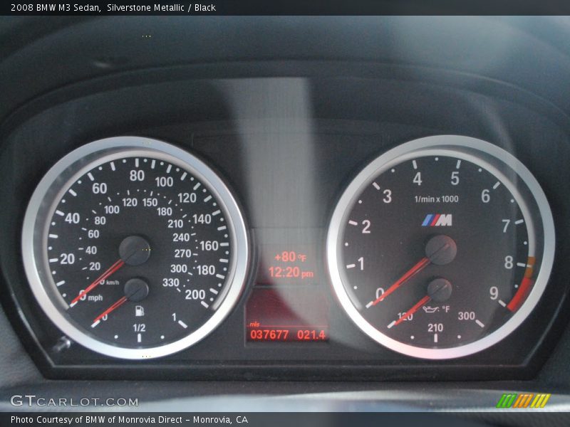 Silverstone Metallic / Black 2008 BMW M3 Sedan