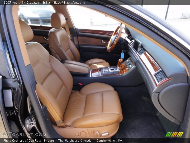 Brilliant Black / Black/Amaretto 2005 Audi A8 4.2 quattro