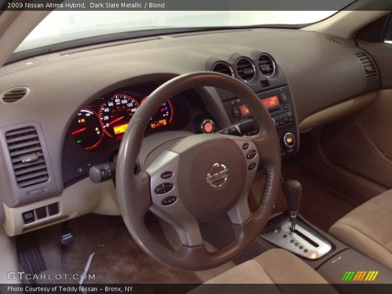 Dark Slate Metallic / Blond 2009 Nissan Altima Hybrid