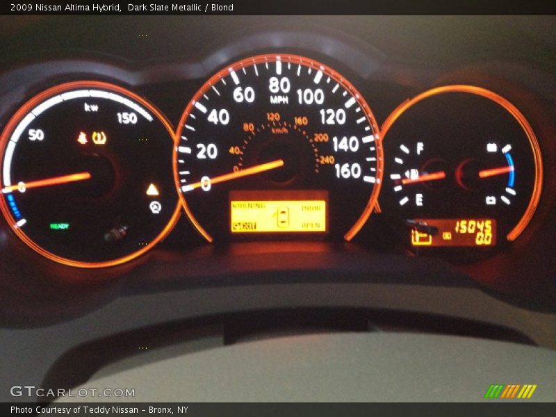 Dark Slate Metallic / Blond 2009 Nissan Altima Hybrid