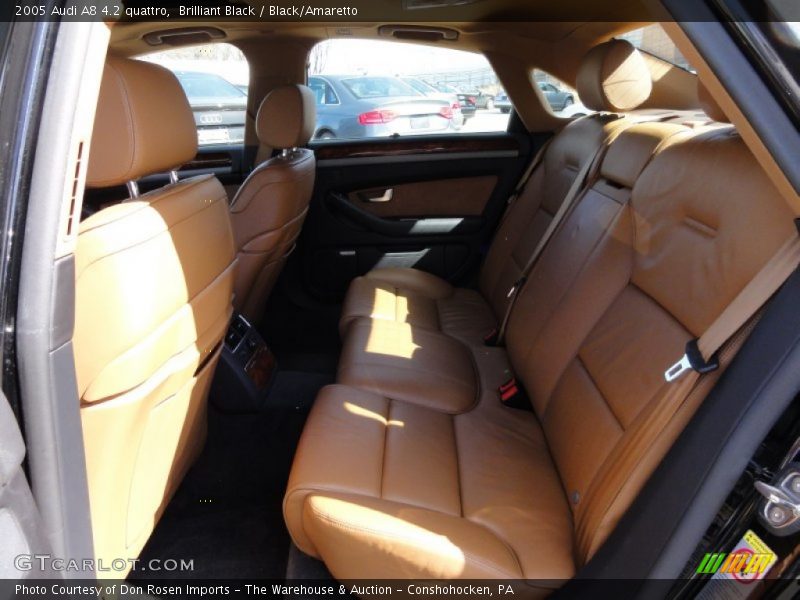 Brilliant Black / Black/Amaretto 2005 Audi A8 4.2 quattro