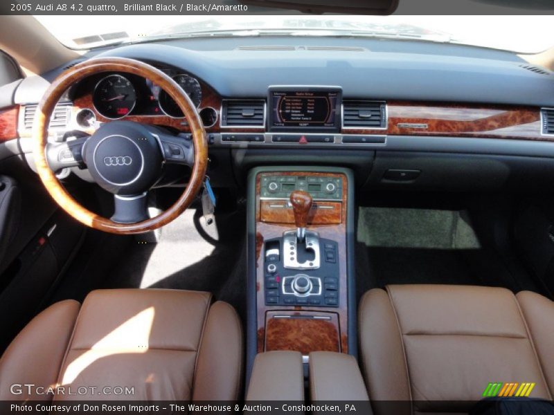 Brilliant Black / Black/Amaretto 2005 Audi A8 4.2 quattro
