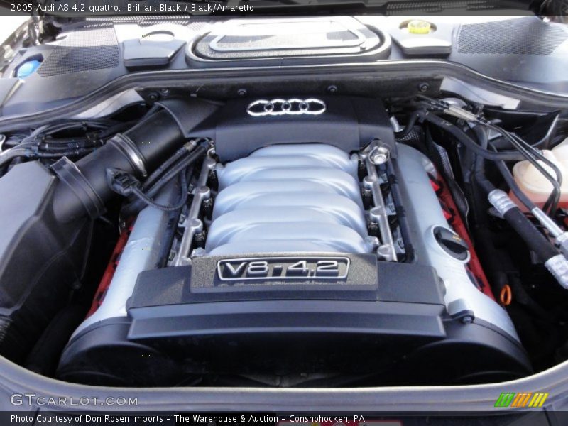 Brilliant Black / Black/Amaretto 2005 Audi A8 4.2 quattro