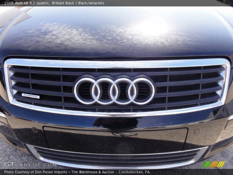Brilliant Black / Black/Amaretto 2005 Audi A8 4.2 quattro