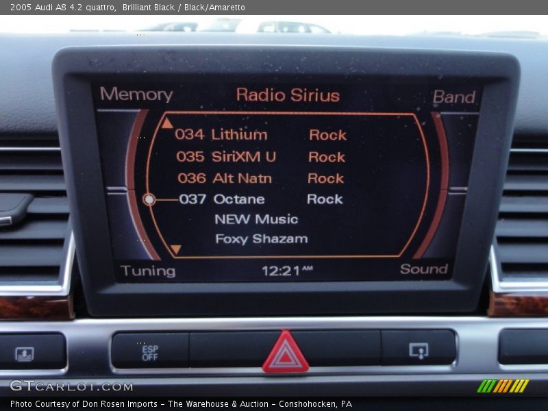Brilliant Black / Black/Amaretto 2005 Audi A8 4.2 quattro