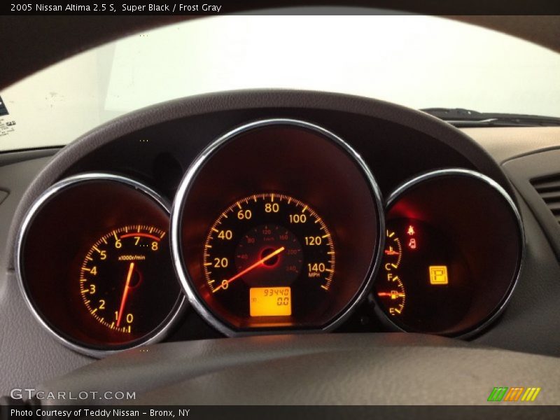 Super Black / Frost Gray 2005 Nissan Altima 2.5 S