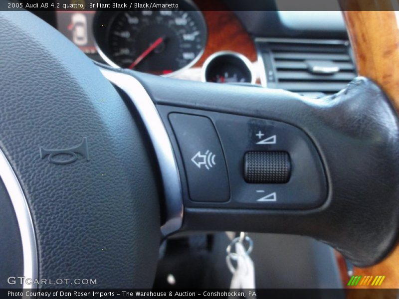 Brilliant Black / Black/Amaretto 2005 Audi A8 4.2 quattro
