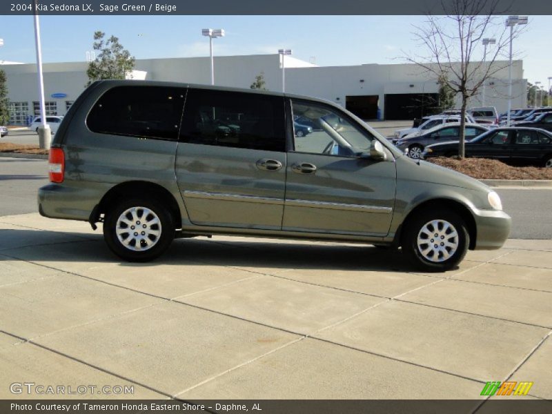Sage Green / Beige 2004 Kia Sedona LX