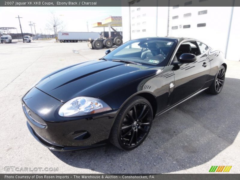 Ebony Black / Charcoal 2007 Jaguar XK XK8 Coupe