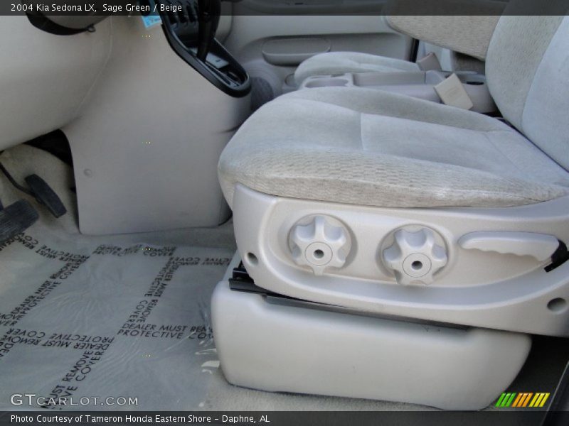 Sage Green / Beige 2004 Kia Sedona LX