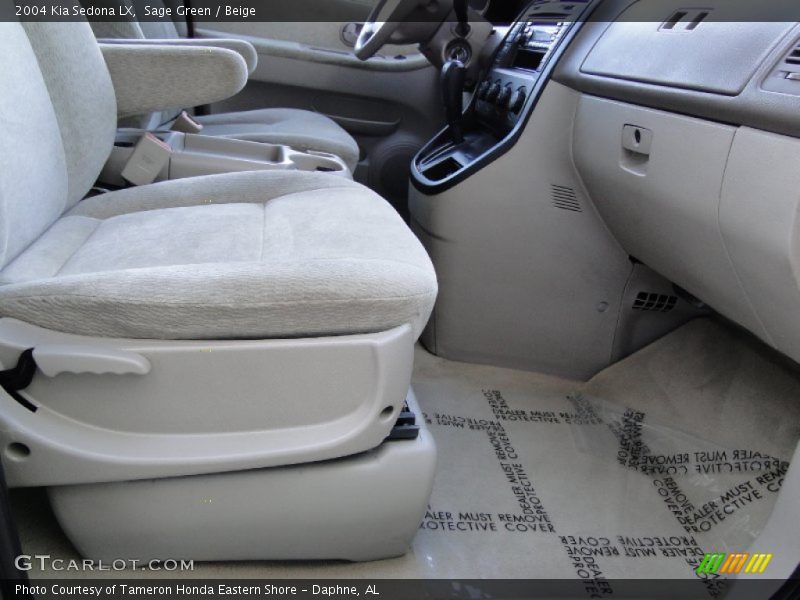 Sage Green / Beige 2004 Kia Sedona LX