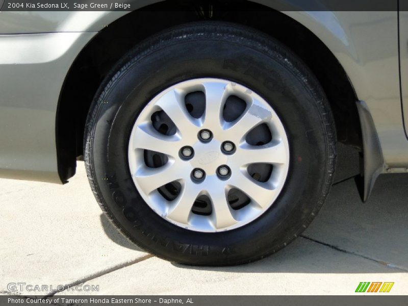 Sage Green / Beige 2004 Kia Sedona LX