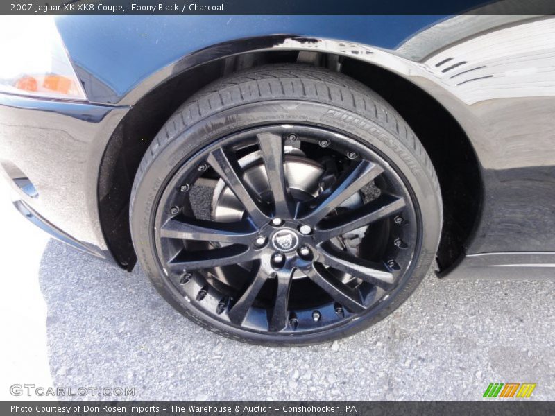 Ebony Black / Charcoal 2007 Jaguar XK XK8 Coupe