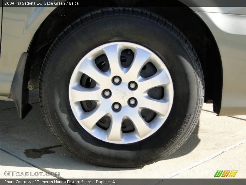 Sage Green / Beige 2004 Kia Sedona LX