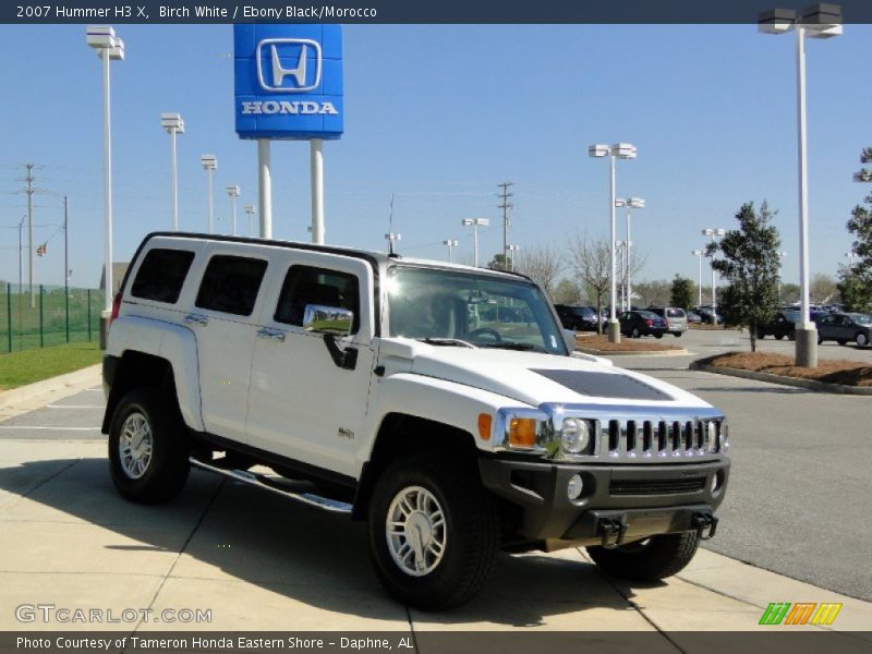 Birch White / Ebony Black/Morocco 2007 Hummer H3 X