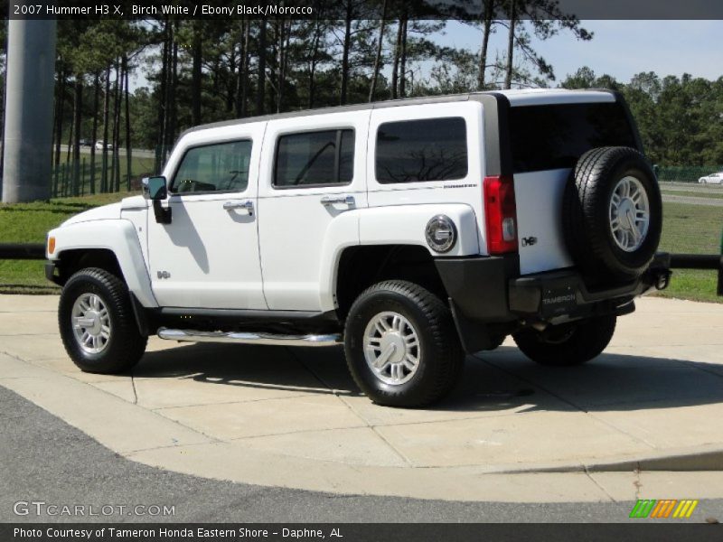Birch White / Ebony Black/Morocco 2007 Hummer H3 X