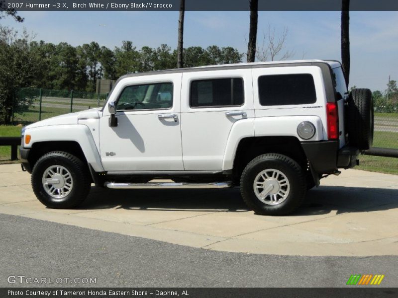 Birch White / Ebony Black/Morocco 2007 Hummer H3 X