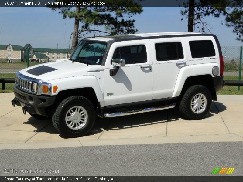 Birch White / Ebony Black/Morocco 2007 Hummer H3 X