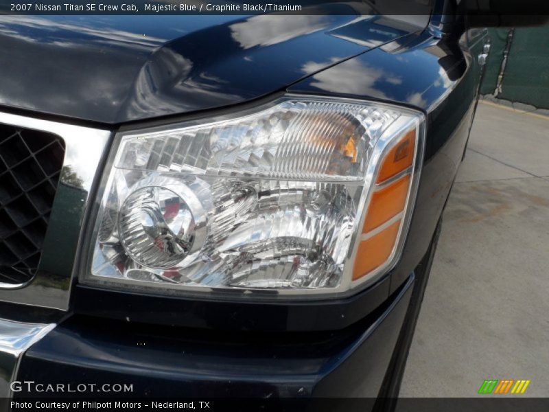 Majestic Blue / Graphite Black/Titanium 2007 Nissan Titan SE Crew Cab