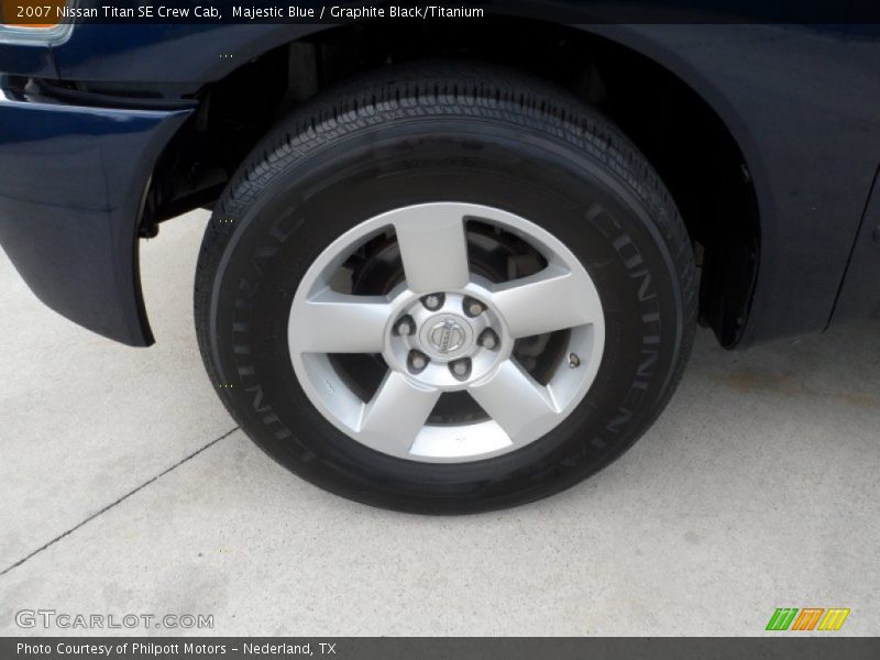 Majestic Blue / Graphite Black/Titanium 2007 Nissan Titan SE Crew Cab