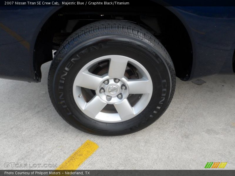 Majestic Blue / Graphite Black/Titanium 2007 Nissan Titan SE Crew Cab