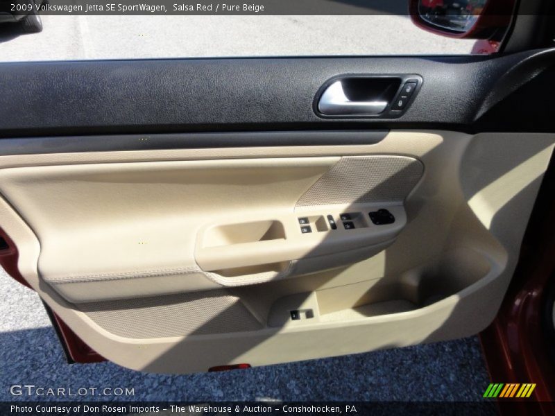 Salsa Red / Pure Beige 2009 Volkswagen Jetta SE SportWagen