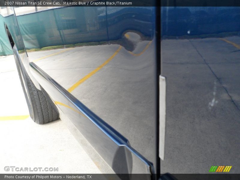 Majestic Blue / Graphite Black/Titanium 2007 Nissan Titan SE Crew Cab