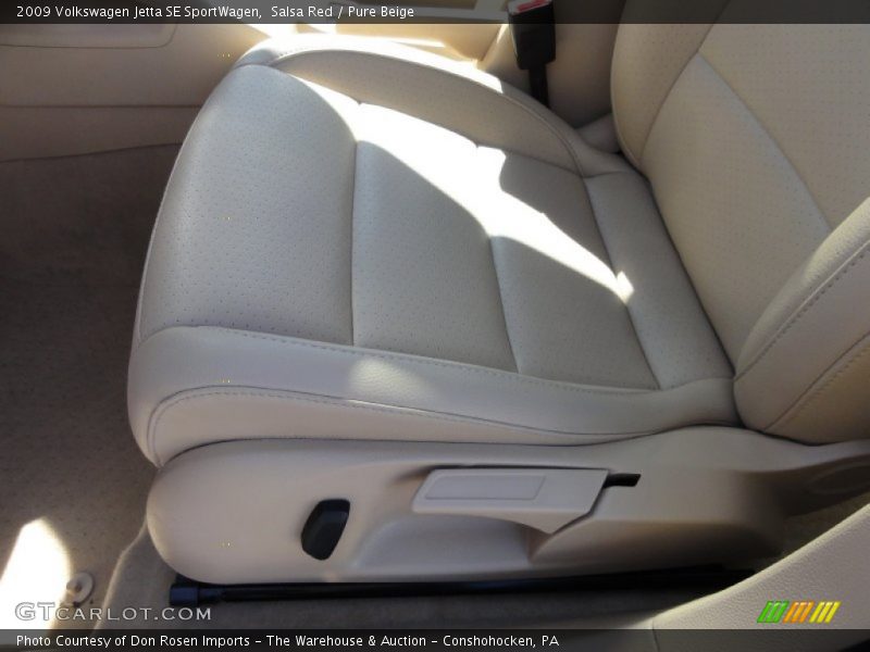 Salsa Red / Pure Beige 2009 Volkswagen Jetta SE SportWagen