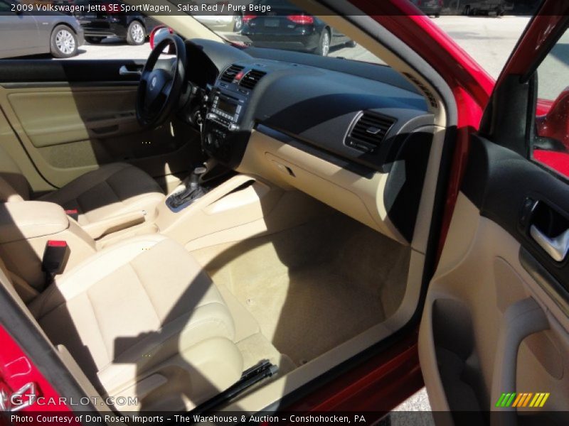 Salsa Red / Pure Beige 2009 Volkswagen Jetta SE SportWagen