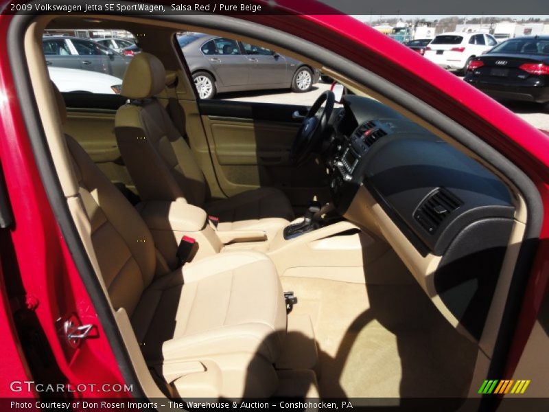 Salsa Red / Pure Beige 2009 Volkswagen Jetta SE SportWagen