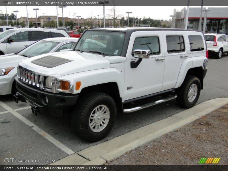 Birch White / Ebony Black/Morocco 2007 Hummer H3 X