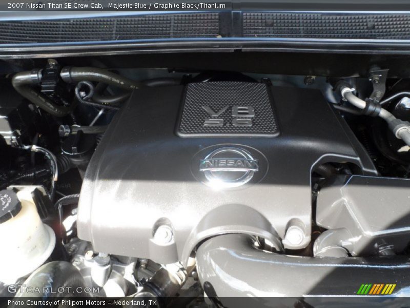 Majestic Blue / Graphite Black/Titanium 2007 Nissan Titan SE Crew Cab