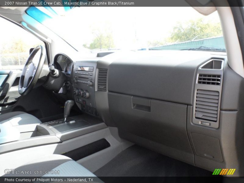 Majestic Blue / Graphite Black/Titanium 2007 Nissan Titan SE Crew Cab