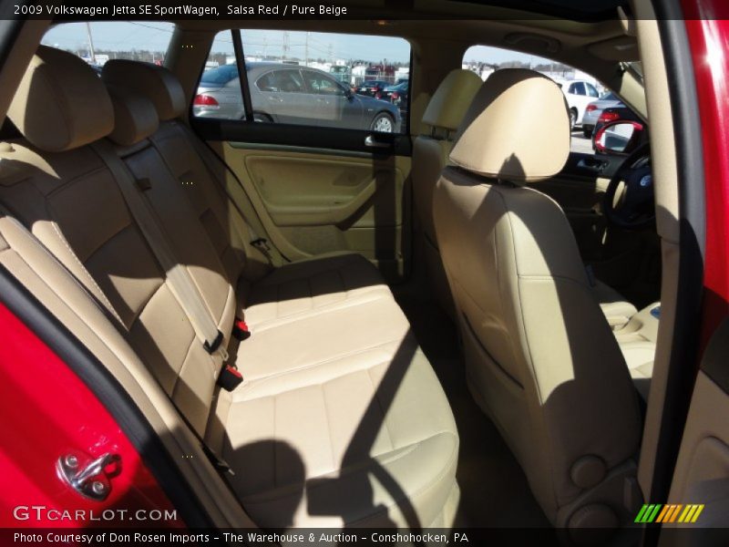 Salsa Red / Pure Beige 2009 Volkswagen Jetta SE SportWagen