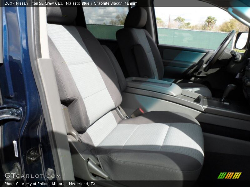 Majestic Blue / Graphite Black/Titanium 2007 Nissan Titan SE Crew Cab