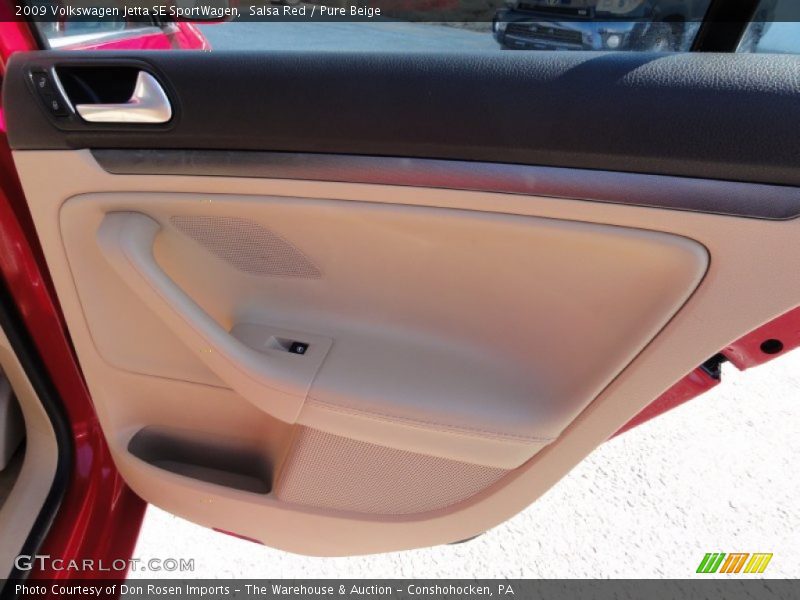 Salsa Red / Pure Beige 2009 Volkswagen Jetta SE SportWagen