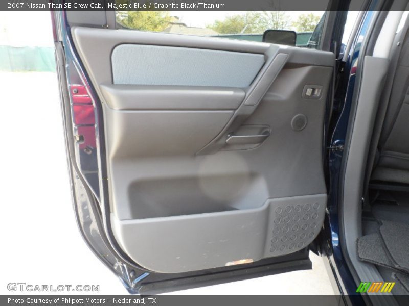 Majestic Blue / Graphite Black/Titanium 2007 Nissan Titan SE Crew Cab
