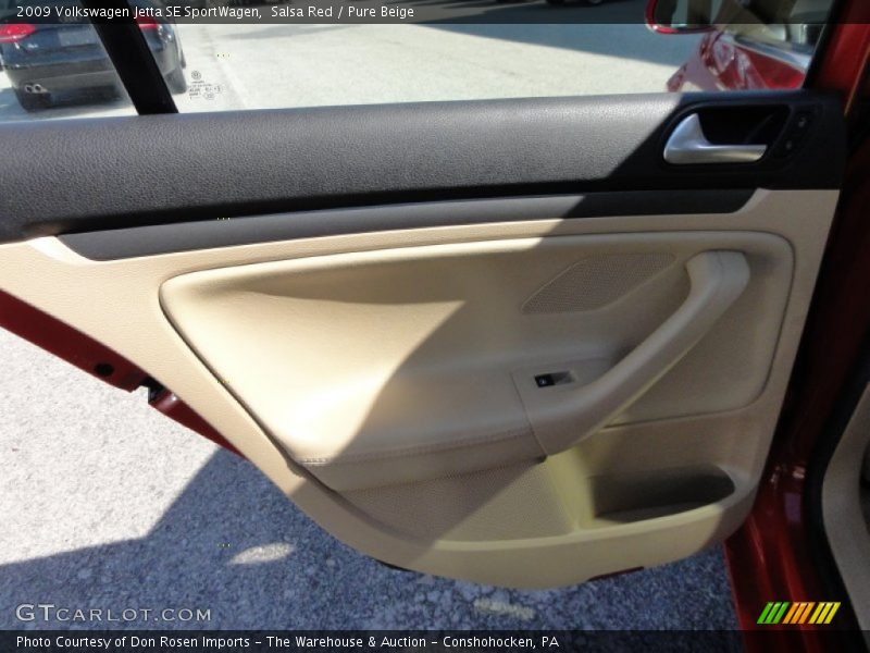 Salsa Red / Pure Beige 2009 Volkswagen Jetta SE SportWagen