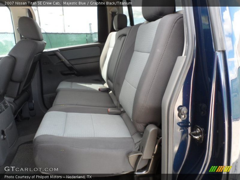 Majestic Blue / Graphite Black/Titanium 2007 Nissan Titan SE Crew Cab