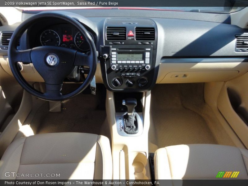 Salsa Red / Pure Beige 2009 Volkswagen Jetta SE SportWagen
