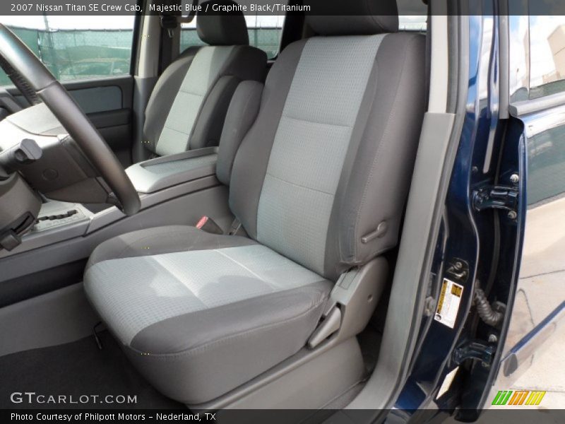 Majestic Blue / Graphite Black/Titanium 2007 Nissan Titan SE Crew Cab