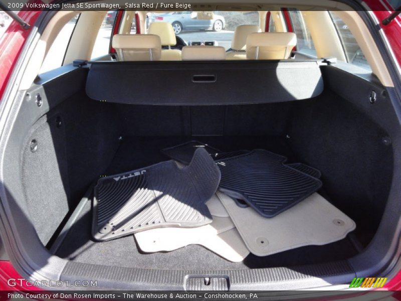 Salsa Red / Pure Beige 2009 Volkswagen Jetta SE SportWagen