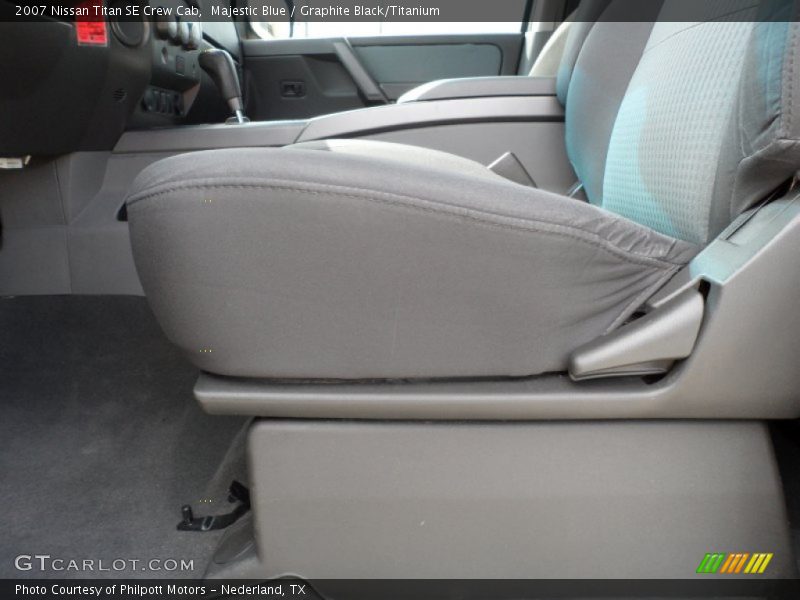 Majestic Blue / Graphite Black/Titanium 2007 Nissan Titan SE Crew Cab