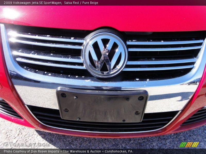 Salsa Red / Pure Beige 2009 Volkswagen Jetta SE SportWagen