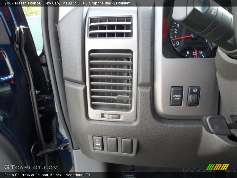 Majestic Blue / Graphite Black/Titanium 2007 Nissan Titan SE Crew Cab