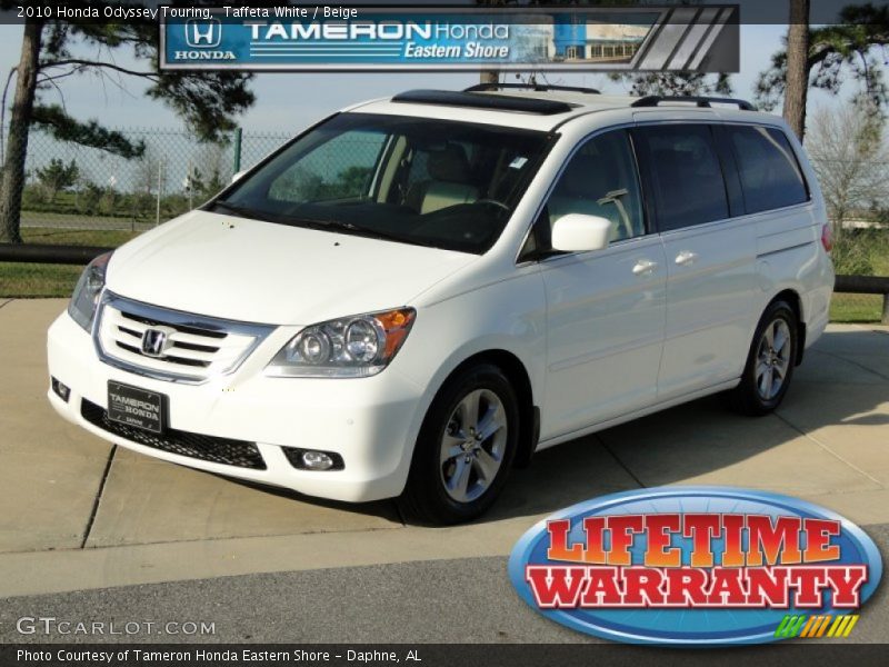 Taffeta White / Beige 2010 Honda Odyssey Touring