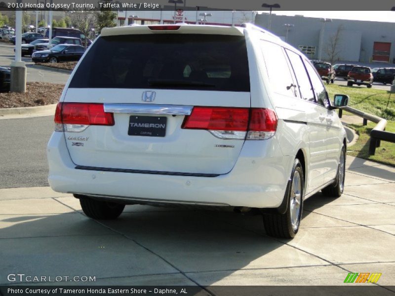 Taffeta White / Beige 2010 Honda Odyssey Touring